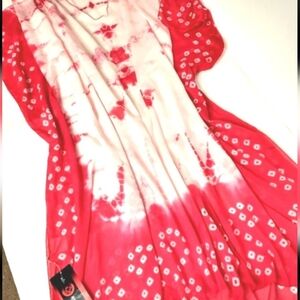 Beach Lounge Swimwear Cover-up Kimono Size M Rayon NWT